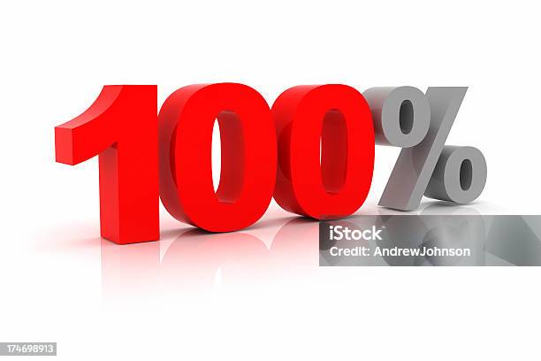 One Hundred Percent Stock Photo - Download Image Now - 100 Percent, Three Dimensional, Commercial Activity