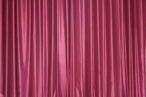 velvet curtain stock photo