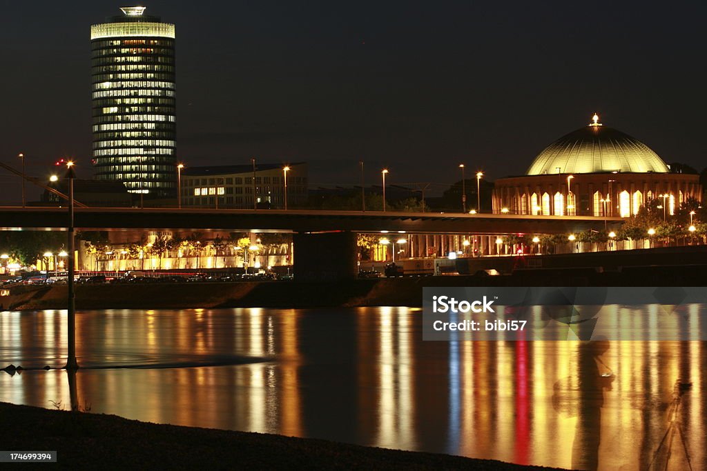 Nuit sur le Rhin - Photo de Allemagne libre de droits