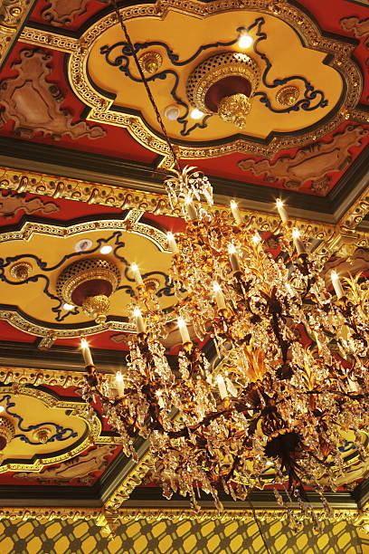 istock Chandelier Stained Glass Ceiling Victorian Decor 174699401