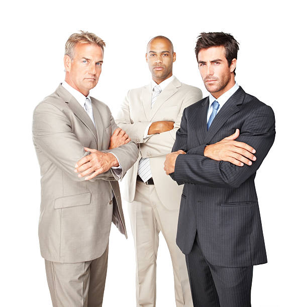 istock Confident business colleagues standing together 174699499
