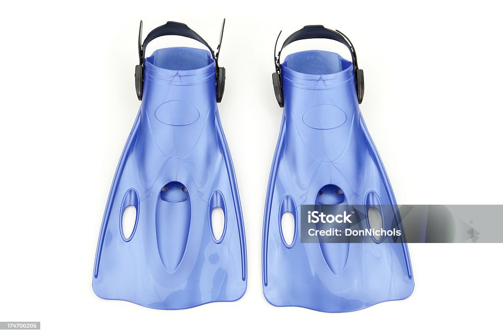 Flippers azul - Foto de stock de Aleta - Equipo de buceo libre de derechos