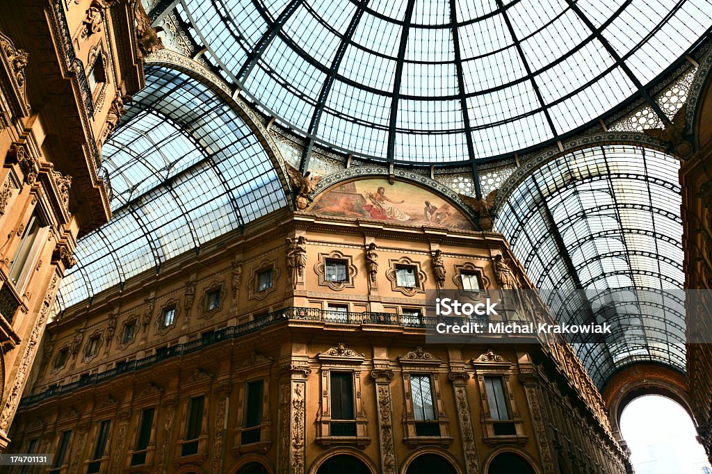 Galleria Vittorio Emanuele II - Foto stock royalty-free di Cupola