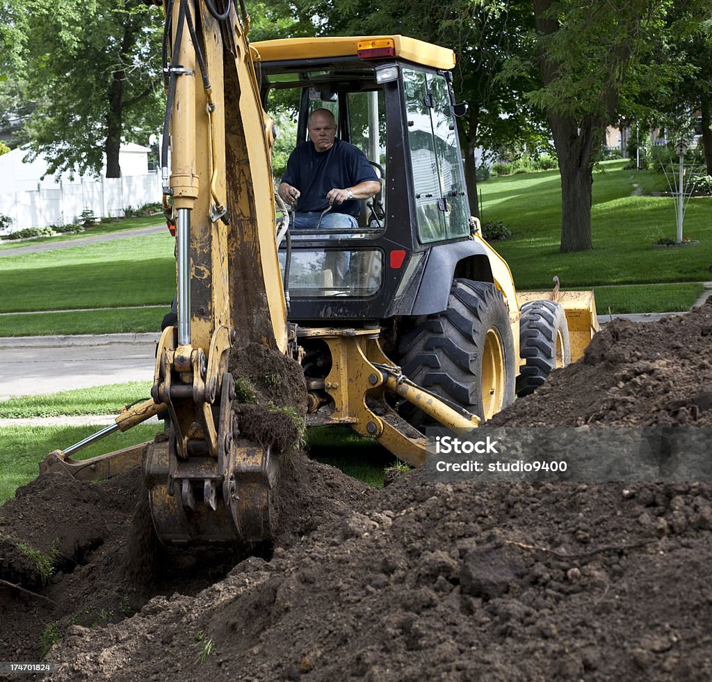 Ralo reparação e construção backhoe - Royalty-free Escavadora Mecânica Foto de stock