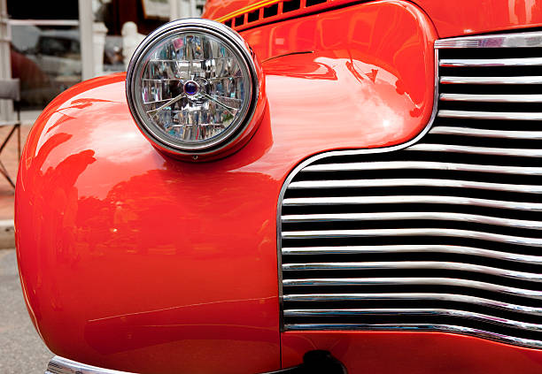 istock Antique Car Grill and Headlights 174701891