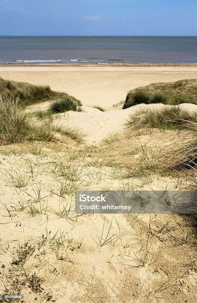 Sand dune Weg - Lizenzfrei Winterton-on-Sea Stock-Foto