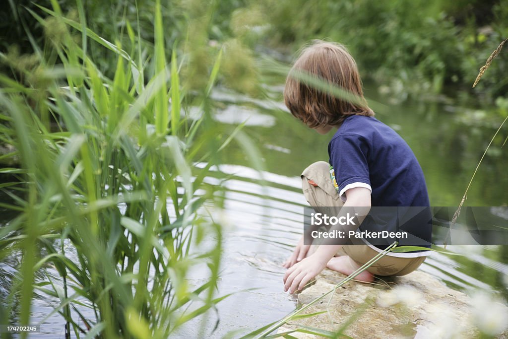 Junge Kind Exporing Natur - Lizenzfrei Kind Stock-Foto