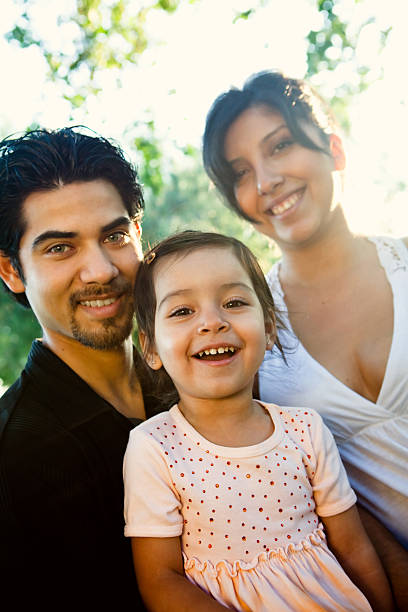 istock beautiful hispanic family portrait 174702317