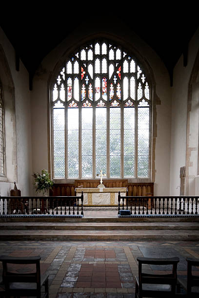 istock Church altar and East window 174702407