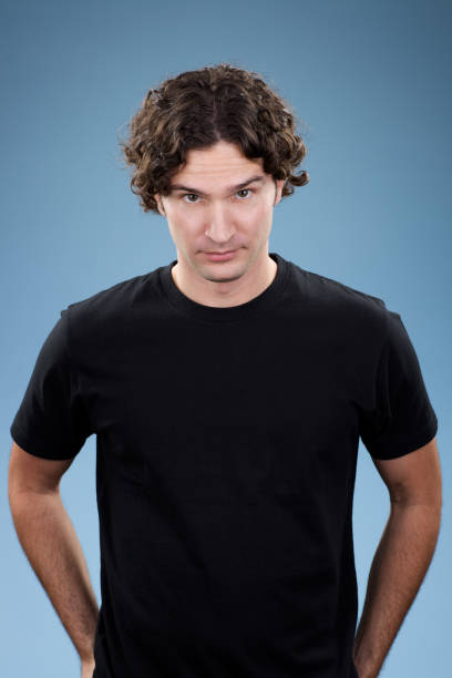istock Bored young white male with black shirt 174702707