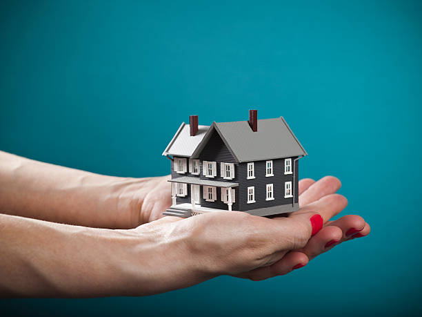istock Real estate home miniature 174702715