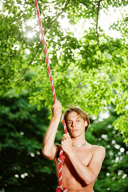 istock man with rope in the nature 174702902
