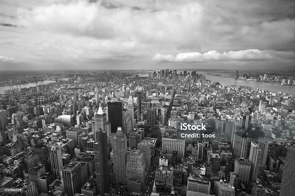 Manhattan, Nova Iorque, em preto e branco (XXXL - Foto de stock de New York City royalty-free