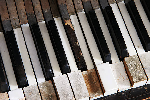 istock Piano Chipped and Broken, Closeup 174704173