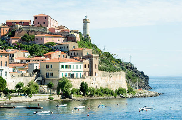 Fort Stella, part of the sixteenth-century Medicean fortifications, is among the historic landmarks of Portoferraio, the main city of Elba Island.