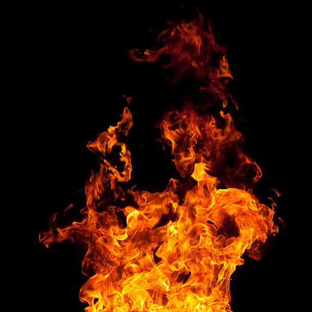 Fire flames Fire flames isolated on black background flame sparks stock pictures, royalty-free photos & images