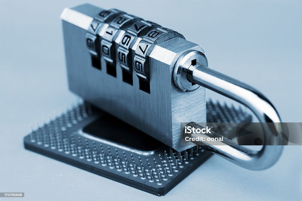 Computer security Bank Account Stock Photo