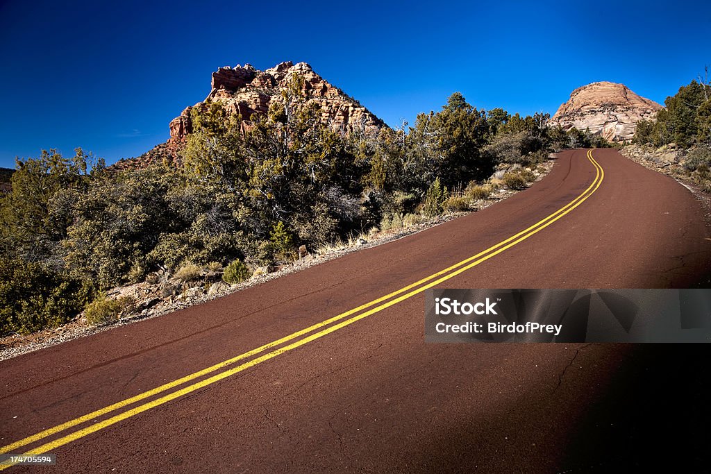 Route de Parc National de Zion. - Photo de Canyon libre de droits