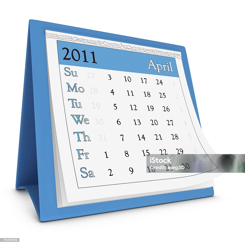 Calendário de Abril de 2011-série - Royalty-free Abril Foto de stock