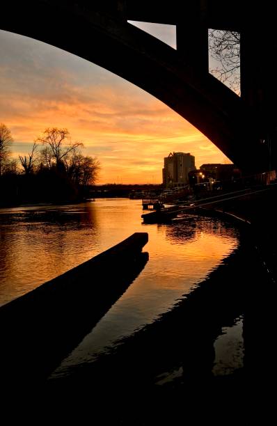 istock Sunset at Nogent Sur Marne 1747096881