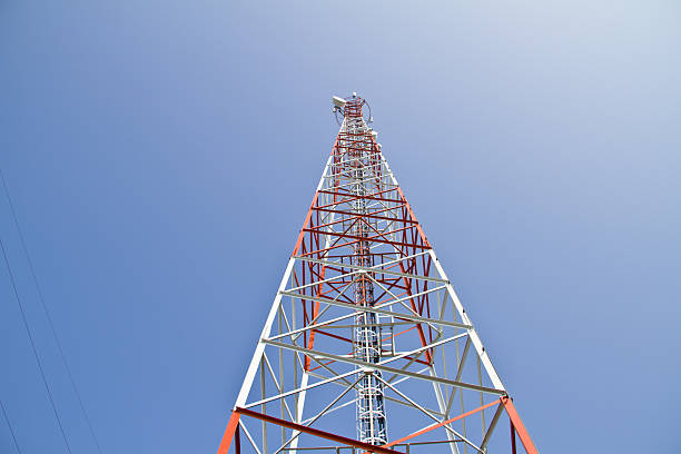 istock Telecommunications tower. Mobile phone base station 174710579