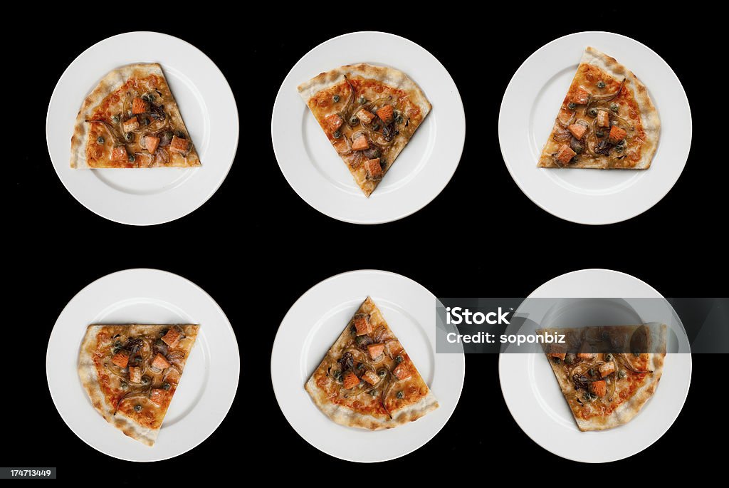 Pizza de Salmão - Royalty-free Assado no Forno Foto de stock