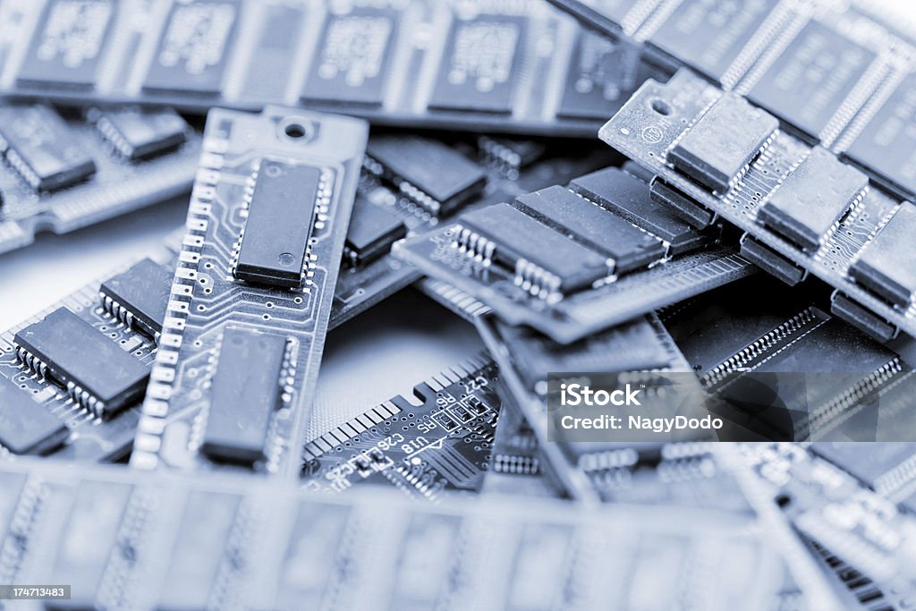 다양한 컴퓨터 메모리 모듈 - 로열티 프리 0명 스톡 사진