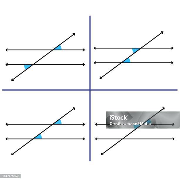 Parallel Math Sign Trigonometry Angles With Parallel Lines In Math Stock Illustration - Download Image ...