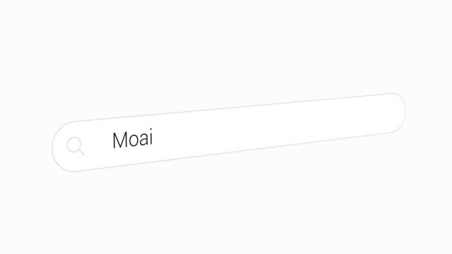 Typing Moai on the Search Engine
