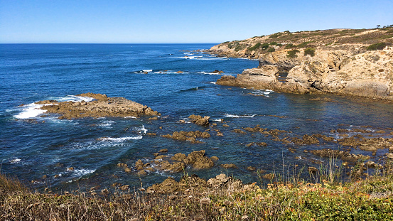 Cliffs on the beach Vila Nova de Milfontes
