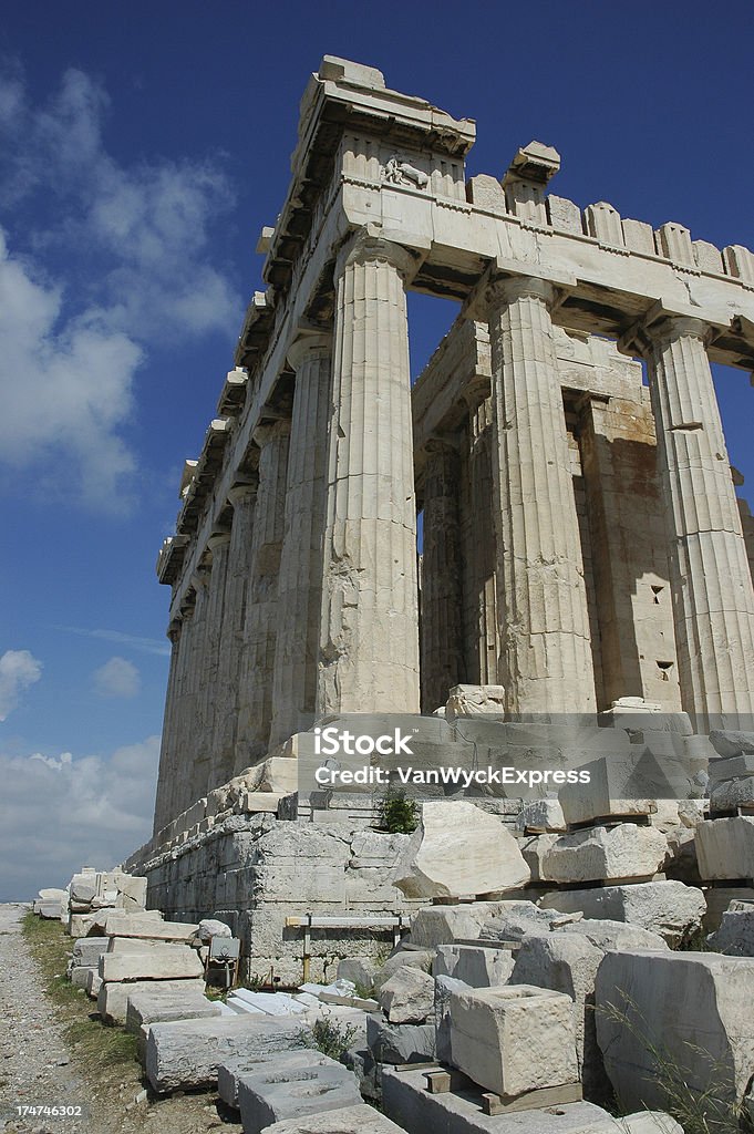 Parthenon, Athens a la Acrópolis - Foto de stock de Acrópolis - Atenas libre de derechos