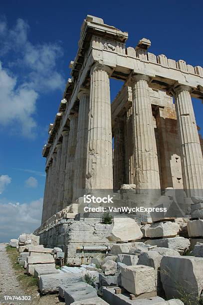Partenão Da Acrópole Atenas - Fotografias de stock e mais imagens de Acrópole - Atenas - Acrópole - Atenas, Antigo, Arcaico
