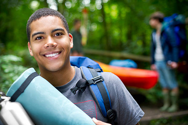 hiking teenager