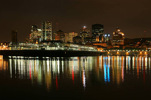 istock Illuminated Montreal city at night 174746767