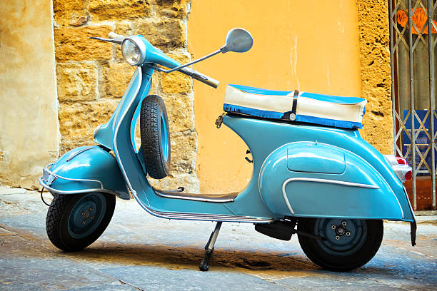 istock Blue scooter in Rome, Italy 174746793