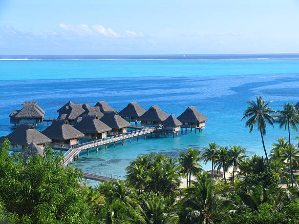 istock Bungalows in French Polynesia 174748229