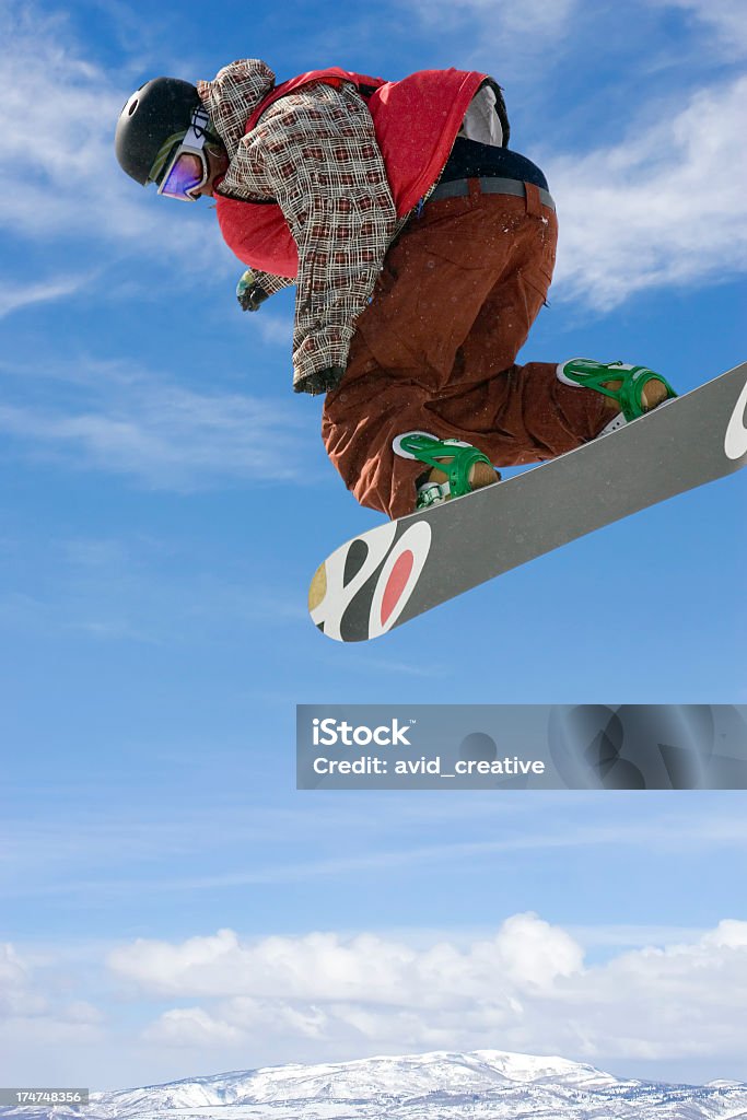 Atleta de snowboard-casaco de Chegada - Royalty-free Snowboard Foto de stock