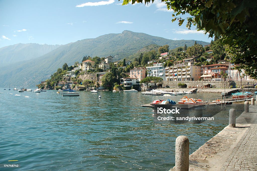 Beautiful view of Lago Maggiore Lago Maggiore at Ascona. Nikon D50 and Sigma 18-125 lens. Mediterranean Culture Stock Photo