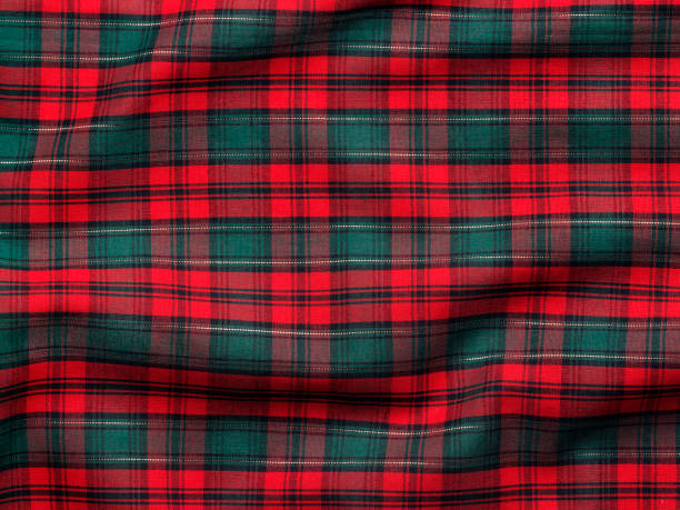 праздник ткань фон - plaid checked scotland scottish culture стоковые фото и изображения