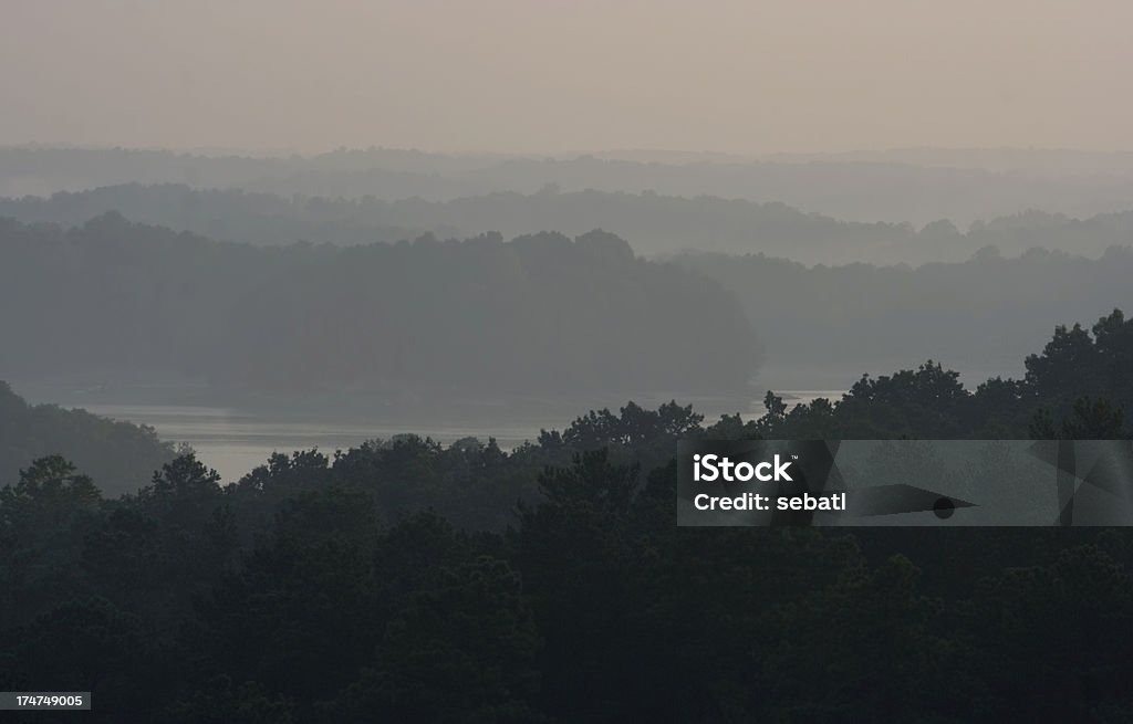 Lake Lanier "Lake Lanier north of Atlanta, Georgia in early morning." Georgia - US State Stock Photo