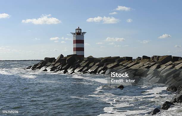 Lighthouse Stock Photo - Download Image Now - Ijmuiden, Beach, Beacon