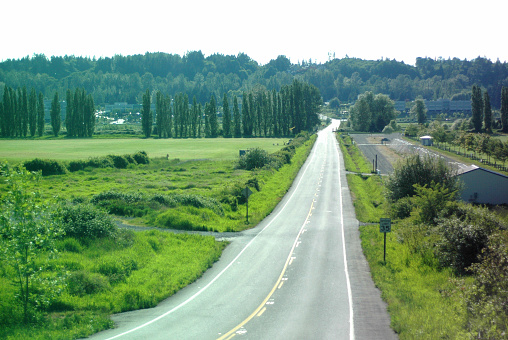 A Quiet road through rural Washington State
