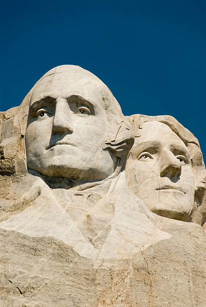 национальный мемориал гора рашмор - mt rushmore national monument usa south dakota president стоковые фото и изображения