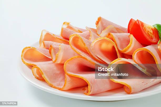 절편을 햄 토마토 바질 0명에 대한 스톡 사진 및 기타 이미지 - 0명, 건강한 생활방식, 고기