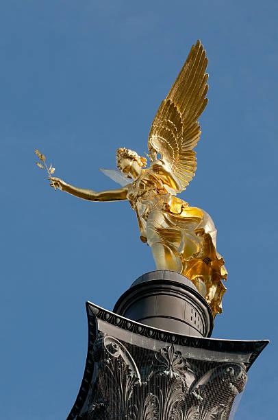 friedensengel - munich wing friedensengel angel imagens e fotografias de stock