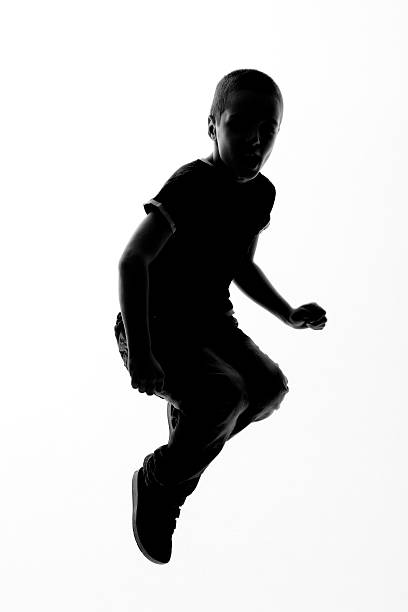 Jumping Boy stock photo