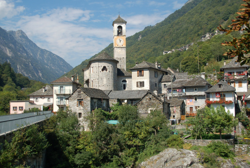 Lavertezzo in Verzasca valley in Ticino in Switzerland. Nikon D50 and Sigma 18-125 lens.