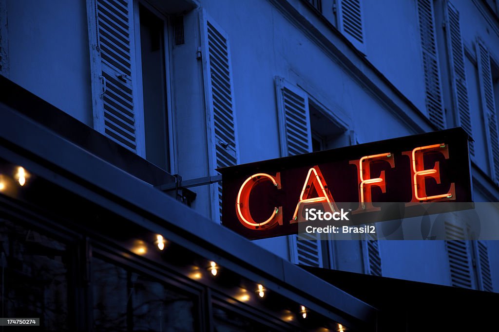 restaurant Café Signe néon - Photo de Café - Établissement de restauration libre de droits