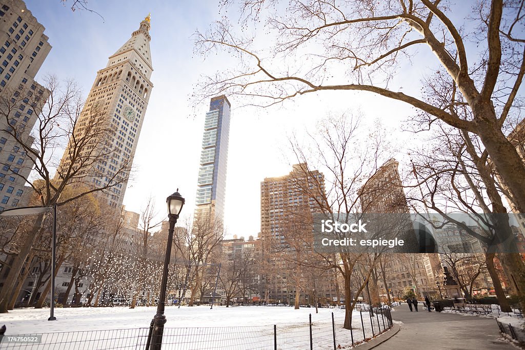 Madison-Square-Park im winter - Lizenzfrei New York City Stock-Foto