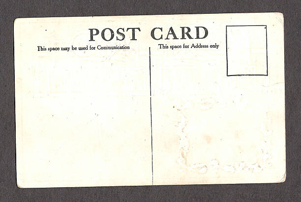Vintage post card stock photo
